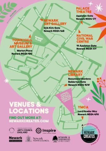 Map of places running Newark Festival of Creativity Map of places running Newark Festival of Creativity